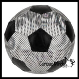 Metallic 9" Lightweight Inflatable Soccer Ball  - Sports Ball - Indoor Safe Athletic Play Gross Motor Toy (SHIPS DEFLATED)