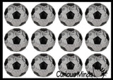 Metallic 9" Lightweight Inflatable Soccer Ball  - Sports Ball - Indoor Safe Athletic Play Gross Motor Toy (SHIPS DEFLATED)