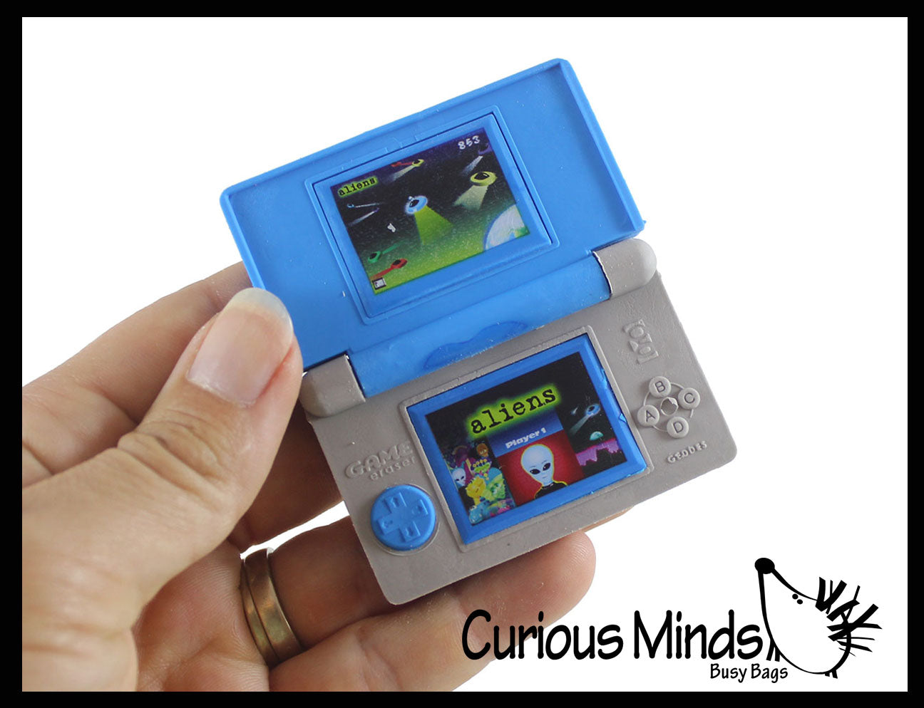 NEW - Folding Video Game Console Theme Erasers - Novelty and Functional Adorable Eraser Novelty Treasure Prize, School Classroom Supply, - Party Favor