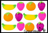 Fruit Soft Fluff- Creamy Doh Filled Squeeze Stress Balls  -  Sensory, Stress, Fidget Toy