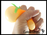 Fruit Soft Fluff- Creamy Doh Filled Squeeze Stress Balls  -  Sensory, Stress, Fidget Toy