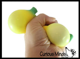 Fruit Soft Fluff- Creamy Doh Filled Squeeze Stress Balls  -  Sensory, Stress, Fidget Toy