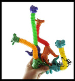 Cute Giraffe Neck Pull and Pop Snap Animal Expanding Flexible Accordion Tube Toy - Free Play - Open Ended Fidget Toy