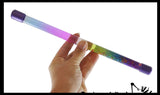 Glitter Baton - Twirling Wand for Dance, Parties, Liquid Motion Calm Down Fidget Water Sparkle Drip Timer