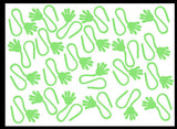 Glow Sticky Hands - Glow in the Dark - Fidgets - Anatomy - Halloween - Party Favor
