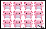 Round Gumball Axolotl Plush Stuffed Animals- Adorable Walking Fish Toy - Plush Stuffie Plushy Cuddly Toy Ball