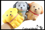 NEW - Soft Dog Animal Stress Ball - Sensory Fidget Stress Toy - Squishy Pliable Doh Ball - Puppy