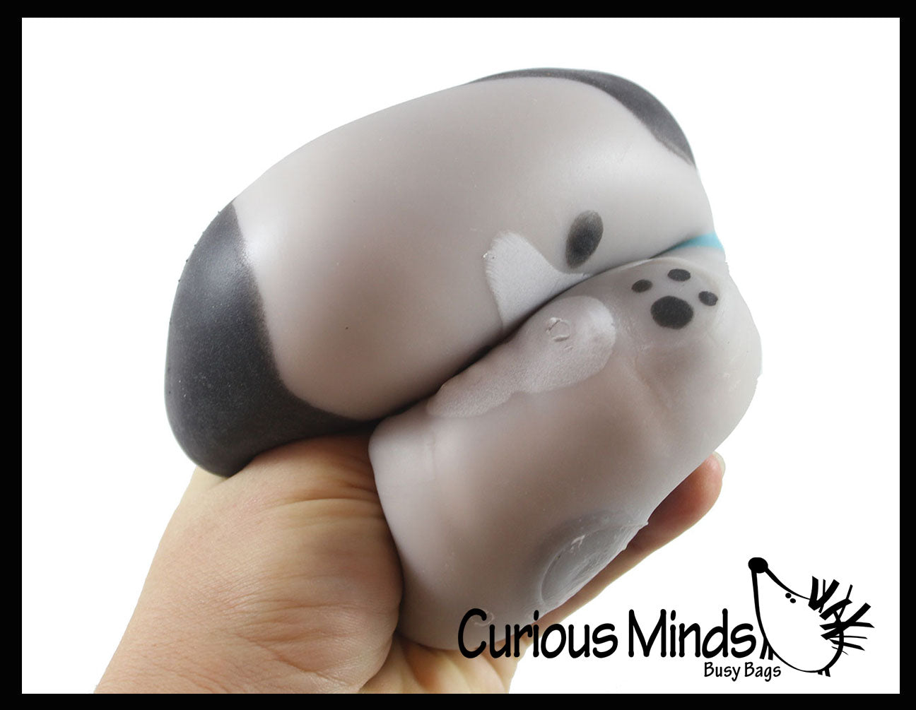 NEW - Soft Dog Animal Stress Ball - Sensory Fidget Stress Toy - Squishy Pliable Doh Ball - Puppy
