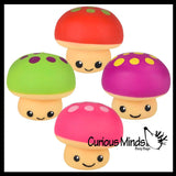 NEW - Mushroom Squishy Squeeze Stress Ball Soft Doh Filling - Like Shaving Cream - Sensory, Fidget Toy