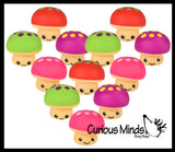 NEW - Mushroom Squishy Squeeze Stress Ball Soft Doh Filling - Like Shaving Cream - Sensory, Fidget Toy