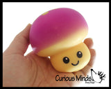 NEW - Mushroom Squishy Squeeze Stress Ball Soft Doh Filling - Like Shaving Cream - Sensory, Fidget Toy