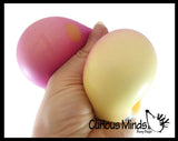 NEW - Mushroom Squishy Squeeze Stress Ball Soft Doh Filling - Like Shaving Cream - Sensory, Fidget Toy