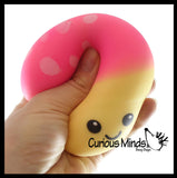 NEW - Mushroom Squishy Squeeze Stress Ball Soft Doh Filling - Like Shaving Cream - Sensory, Fidget Toy