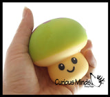 NEW - Mushroom Squishy Squeeze Stress Ball Soft Doh Filling - Like Shaving Cream - Sensory, Fidget Toy
