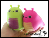 NEW - Slug Squishy Squeeze Stress Ball Soft Doh Filling - Like Shaving Cream - Sensory, Fidget Toy