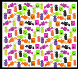 Halloween Small Toy Set - Mini Bubbles, Sticky Bats, and Spring Coils - Trick or Treat