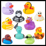 Costume Ducks -  Halloween Theme Rubber Duckies - Spooky Duck for Party or Trick or Treat Dressed Up