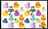 Costume Ducks -  Halloween Theme Rubber Duckies - Spooky Duck for Party or Trick or Treat Dressed Up