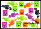 Halloween 144 Piece Small Toy Set - Sticky Bats, Witches Potion Slime, and Spring Coils - Trick or Treat (12 Dozen)