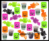 Halloween 144 Piece Small Toy Set - Sticky Bats, Witches Potion Slime, and Spring Coils - Trick or Treat (12 Dozen)