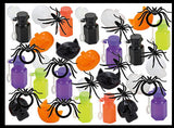 Halloween 264 Piece Small Toy Set - Mini Bubbles, Sticky Mochi Characters, and Spider Rings - Trick or Treat (22 Dozen)