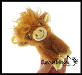 NEW - Highland Cow Plush Stuffed Animals with Clip - Adorable Hairy Farm Animal Toy - Plush - Soft Squishy Animal Plushie Stuffie - Backpack Clip