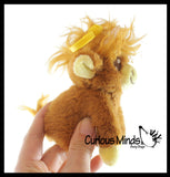 NEW - Highland Cow Plush Stuffed Animals with Clip - Adorable Hairy Farm Animal Toy - Plush - Soft Squishy Animal Plushie Stuffie - Backpack Clip