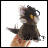 NEW - Highland Cow Plush Stuffed Animals with Clip - Adorable Hairy Farm Animal Toy - Plush - Soft Squishy Animal Plushie Stuffie - Backpack Clip