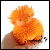 Puffer Highland Cow Fidget Toys - Air Filled Hairy Cute Long Hair Cows
