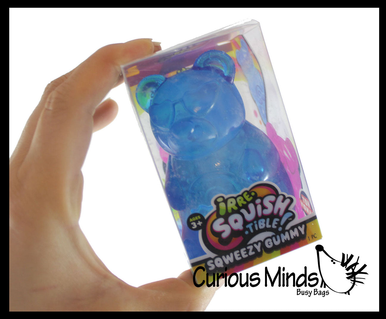 NEW - Gummy Bear Jelly Filled Stress Ball - Squishy Sensory Fidget Toy -  Gel Filling