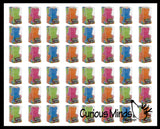 NEW - Gummy Bear Jelly Filled Stress Ball - Squishy Sensory Fidget Toy -  Gel Filling