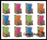 NEW - Gummy Bear Jelly Filled Stress Ball - Squishy Sensory Fidget Toy -  Gel Filling