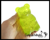 NEW - Gummy Bear Jelly Filled Stress Ball - Squishy Sensory Fidget Toy -  Gel Filling