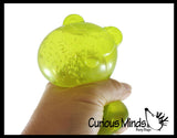 NEW - Gummy Bear Jelly Filled Stress Ball - Squishy Sensory Fidget Toy -  Gel Filling