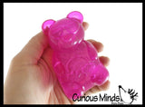 NEW - Gummy Bear Jelly Filled Stress Ball - Squishy Sensory Fidget Toy -  Gel Filling