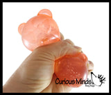 NEW - Gummy Bear Jelly Filled Stress Ball - Squishy Sensory Fidget Toy -  Gel Filling