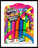 Gummy Worm Squishy Fidget Stretchy Strings - Cute Party Favor - Fake Food Candy Fidget