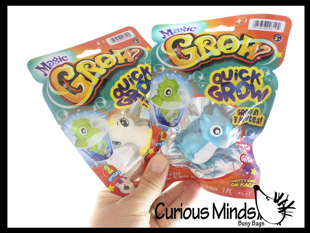 Quick Grow a Stress Ball Animal Unicorn and Dragon - Soak in Water to Expand - Squishy Foam Sensory Squeeze Balls