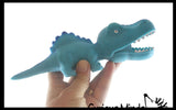 Sand Filled Squishy Colorful Dinosaur - Moldable Sensory, Stress, Squeeze Fidget Toy ADHD Special Needs Soothing Dino