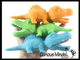 Sand Filled Squishy Colorful Dinosaur - Moldable Sensory, Stress, Squeeze Fidget Toy ADHD Special Needs Soothing Dino