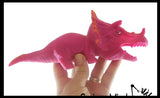 Sand Filled Squishy Colorful Dinosaur - Moldable Sensory, Stress, Squeeze Fidget Toy ADHD Special Needs Soothing Dino