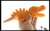 Sand Filled Squishy Colorful Dinosaur - Moldable Sensory, Stress, Squeeze Fidget Toy ADHD Special Needs Soothing Dino