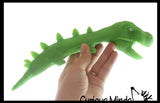 Sand Filled Squishy Colorful Dinosaur - Moldable Sensory, Stress, Squeeze Fidget Toy ADHD Special Needs Soothing Dino
