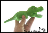 Sand Filled Squishy Colorful Dinosaur - Moldable Sensory, Stress, Squeeze Fidget Toy ADHD Special Needs Soothing Dino