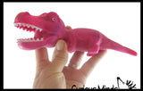 Sand Filled Squishy Colorful Dinosaur - Moldable Sensory, Stress, Squeeze Fidget Toy ADHD Special Needs Soothing Dino