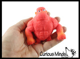 Boxed Sand Filled Stretchy Smash Gorilla Animals - Kong Ape Lover Sensory Fidget Toy Weighted