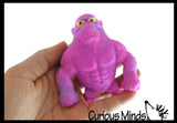 Boxed Sand Filled Stretchy Smash Gorilla Animals - Kong Ape Lover Sensory Fidget Toy Weighted