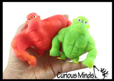 Boxed Sand Filled Stretchy Smash Gorilla Animals - Kong Ape Lover Sensory Fidget Toy Weighted