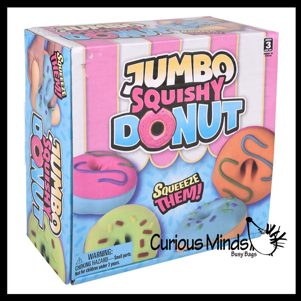 Jumbo Doh Filled Donut - Removable Frosting - Soft Stress Squishy