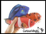 NEW - Jumbo Fish (Clownfish, Blue Tang, Pufferfish) Water Bath Squirter Toy - Huge Water Soaker Gun For Pool Outdoor Play